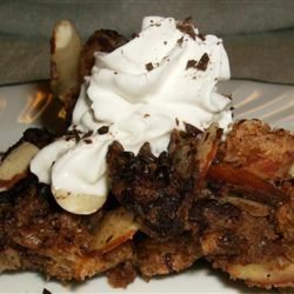 Chocolate Custard Bread Pudding