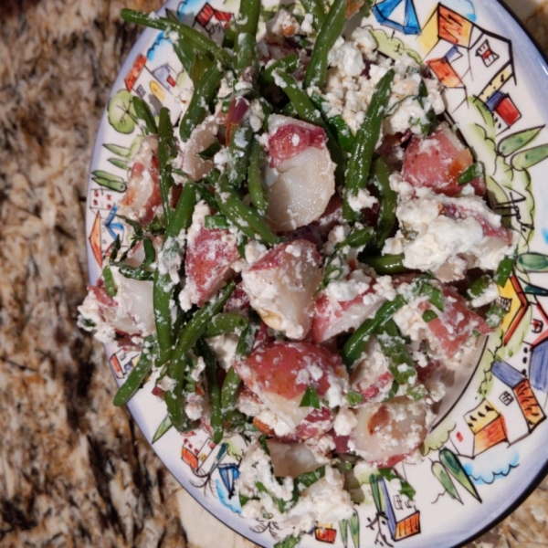 Warm Green Bean and Potato Salad with Goat Cheese