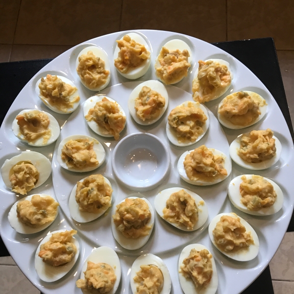 Potato Salad Deviled Eggs