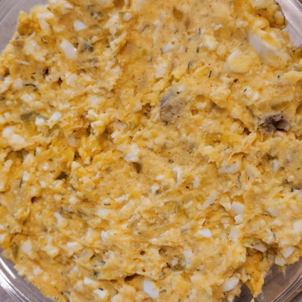 Potato Salad Deviled Eggs