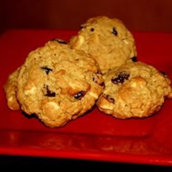 Chocolate-Cran-Oat Cookies