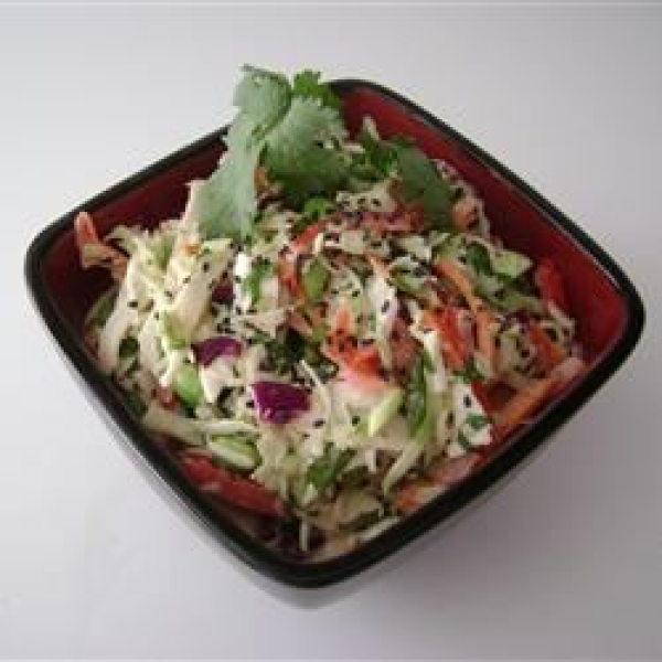 Asian Coleslaw with Ponzu Dressing