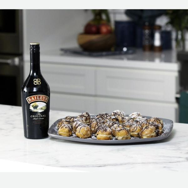 Baileys Irish-Coffee Doughnut Profiteroles