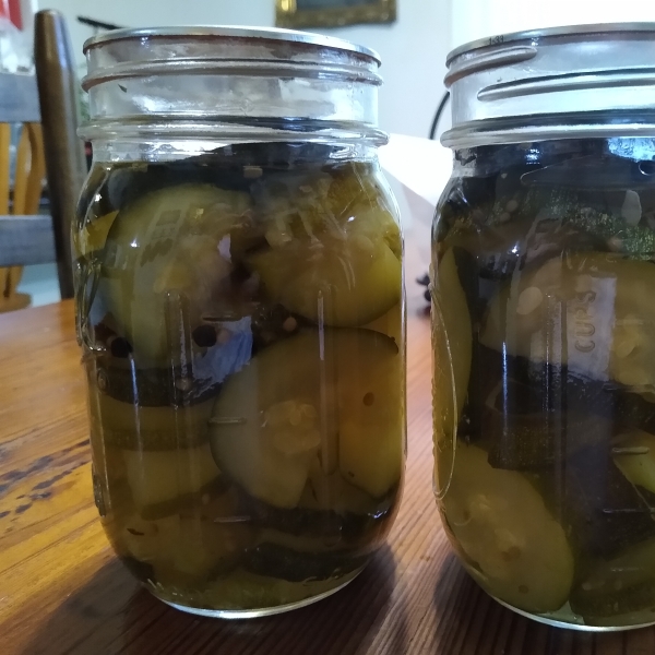 Sweet Chunk Zucchini Pickles