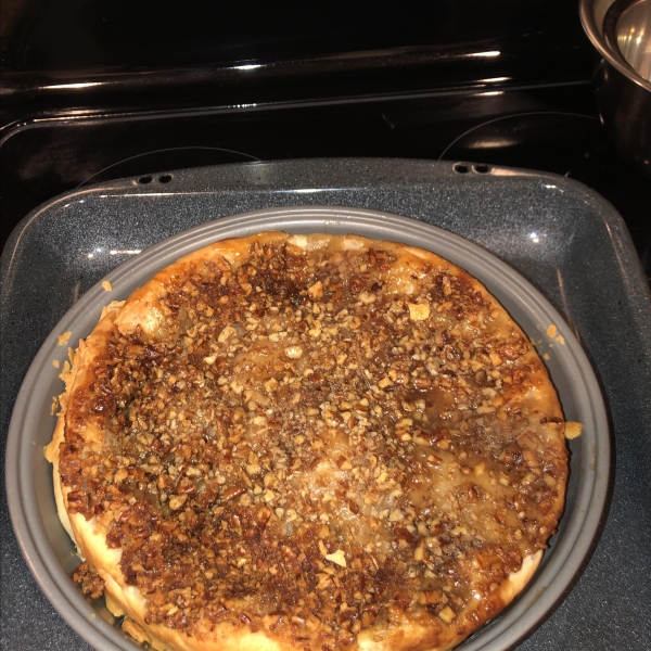 Upside-Down Apple Pecan Pie