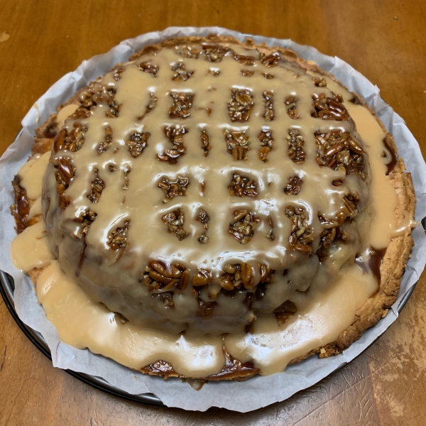 Upside-Down Apple Pecan Pie