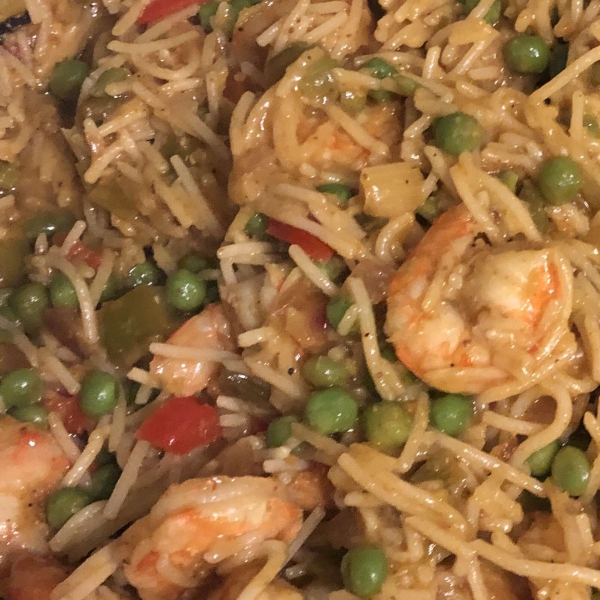 Singapore Noodle Curry Shrimp
