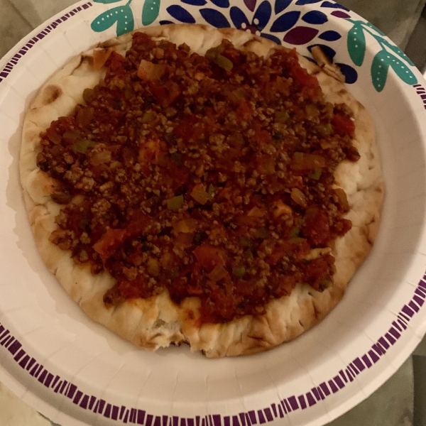 Lahmahjoon (Armenian Pizza)