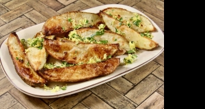 Lemon-Garlic Potato Wedges