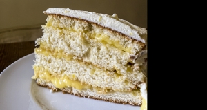 Lemon Layer Cake with Lemon Curd