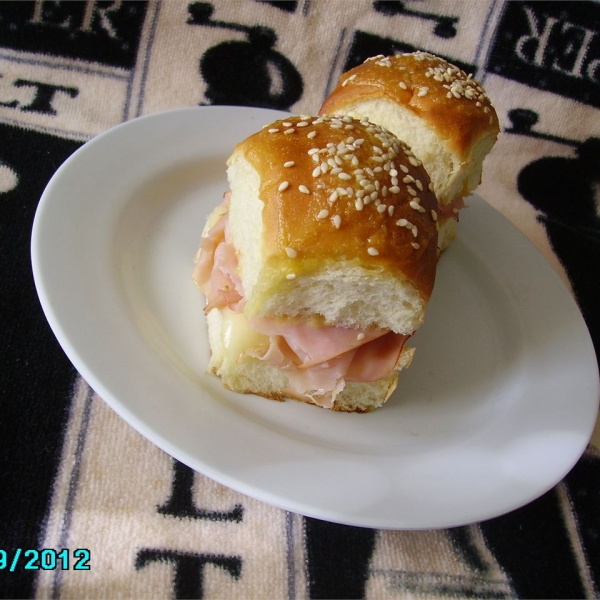 Jen's Mini Ham and Cheese Rolls