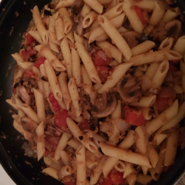 Pasta with Roasted Eggplant Sauce