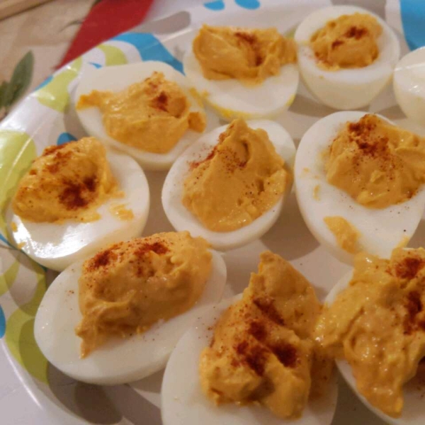 Sriracha Deviled Eggs