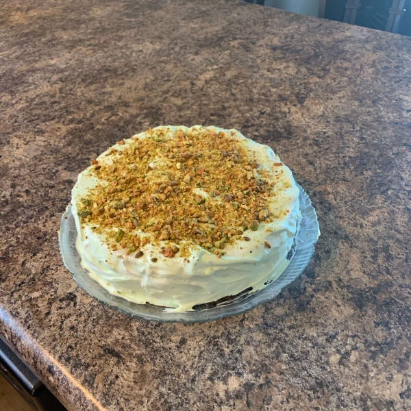 Pistachio Cake with Frosting