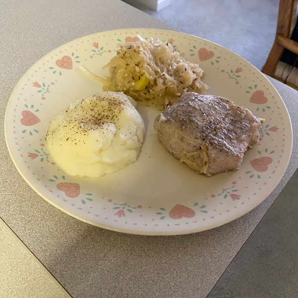 Pork Chops and Sauerkraut