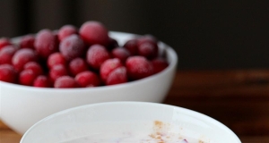 Chocolate Cranberry Nut Yogurt Dip