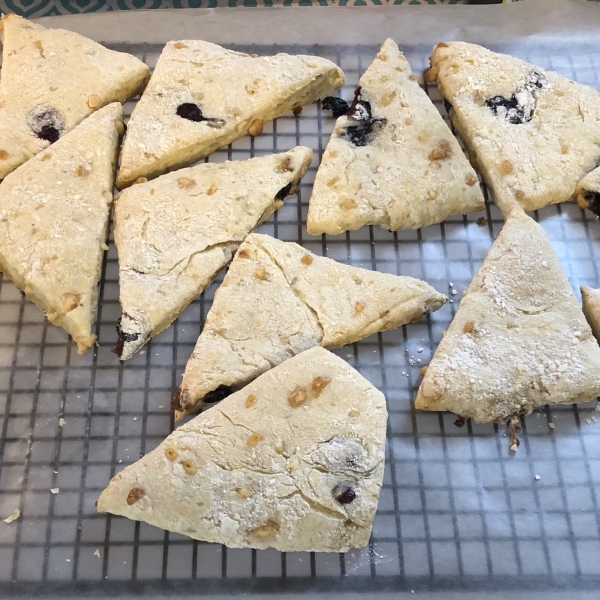 Blueberry Orange Scones with White Chocolate Chunks