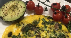 Spinach Mushroom Omelet