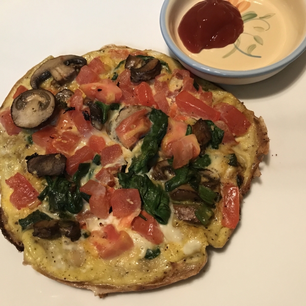 Spinach Mushroom Omelet