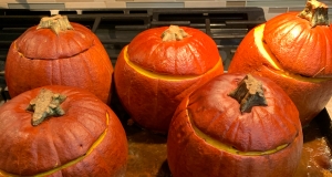 Cinderella Pumpkin Bowl with Vegetables and Sausage