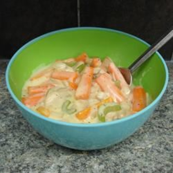 Creamed Carrot Strips