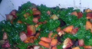 Roasted Root Vegetables with Kale