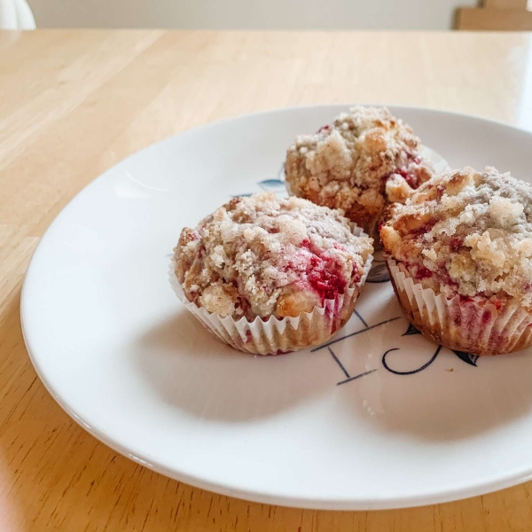 White Raspberry Muffins