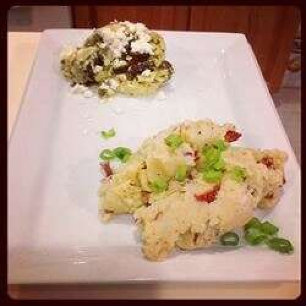 Stuffed Chicken Breasts with Artichoke Hearts, Feta Cheese, Capers, and Black Ol