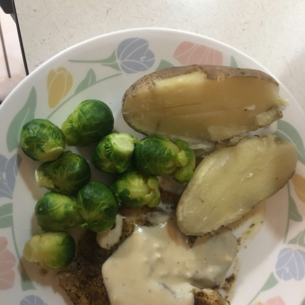 Garlic Alfredo Tilapia