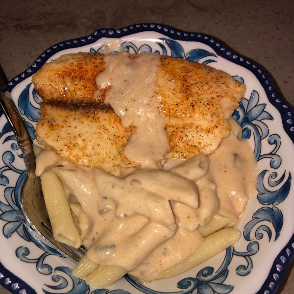 Garlic Alfredo Tilapia