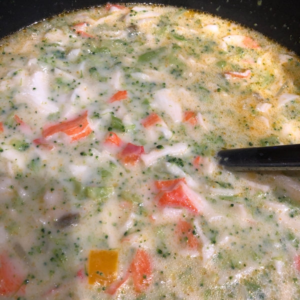 Broccoli Crawfish Cheese Soup