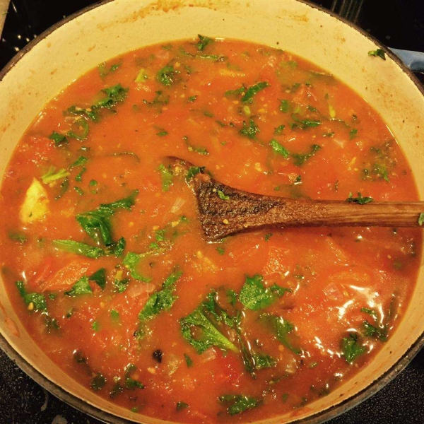 Cream of Tomato Gorgonzola Soup