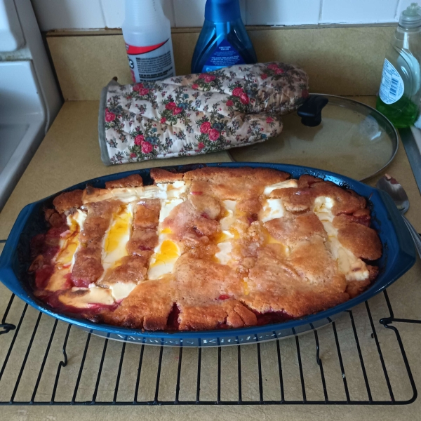 Strawberry Cream Cheese Cobbler