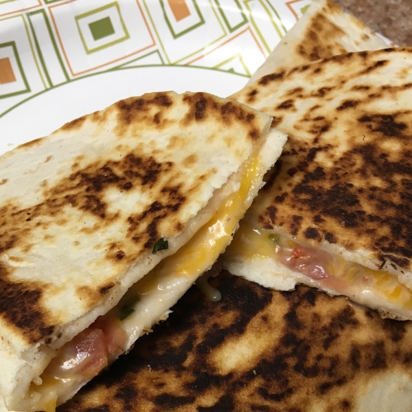 Bacon and Tomato Quesadillas