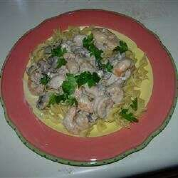 Shrimp & Scallop Stroganoff