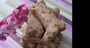 Homemade Healthy Dog Treats with Carrot and Parsley