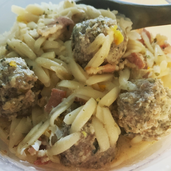 Meatball Orzo Soup