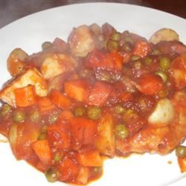 One Skillet Pork Supper