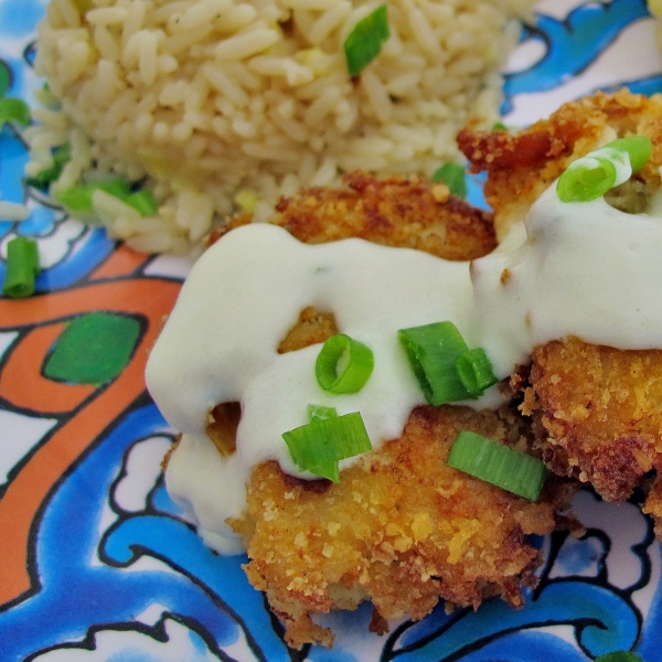 Crispy Chicken Croquettes with Garlic Butter Sauce