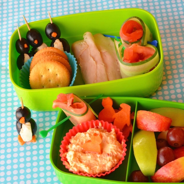 Kids' Turkey and Cream Cheese Spread Bento Box