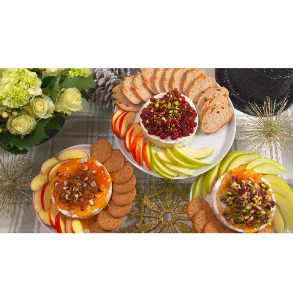 Baked Brie with Caramelized Onions and Hazelnuts