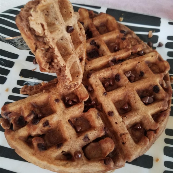 Carlie's Chocolate Oatmeal Waffles