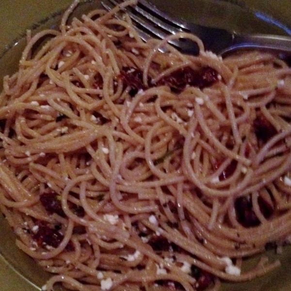 Angel Hair with Feta and Sun-Dried Tomatoes