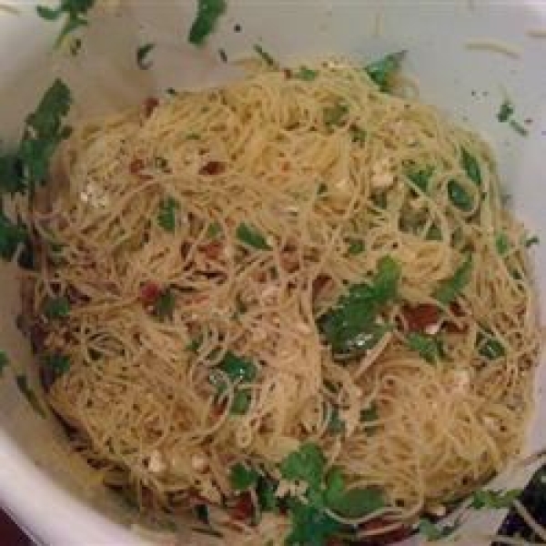 Angel Hair with Feta and Sun-Dried Tomatoes