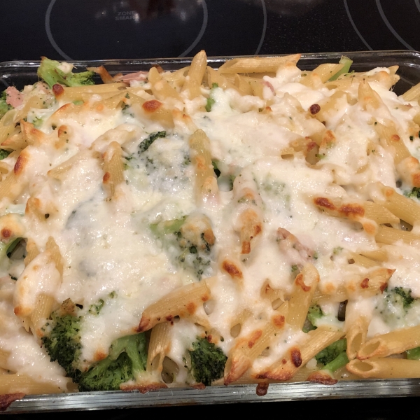 John's Broccoli and Ziti Casserole