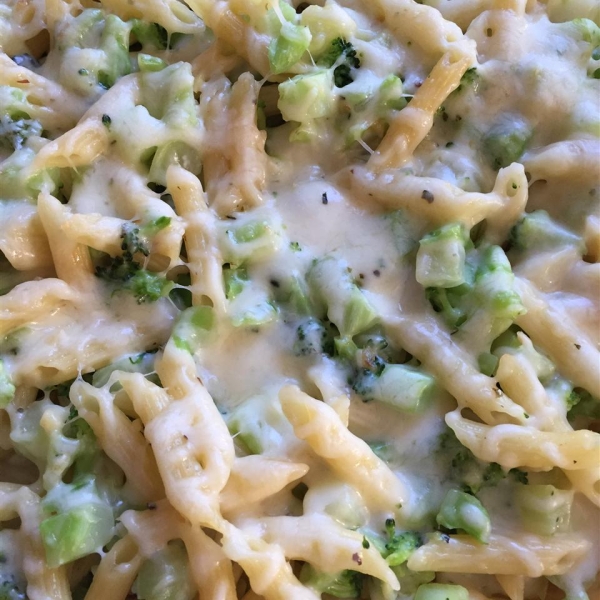 John's Broccoli and Ziti Casserole