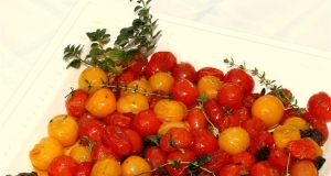 Blistered Tomatoes with Herbs