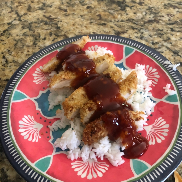 Air Fryer Chicken Katsu with Homemade Katsu Sauce