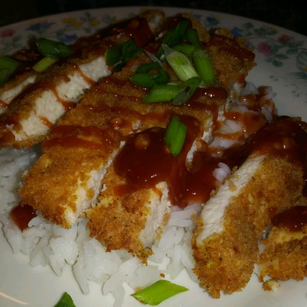 Air Fryer Chicken Katsu with Homemade Katsu Sauce