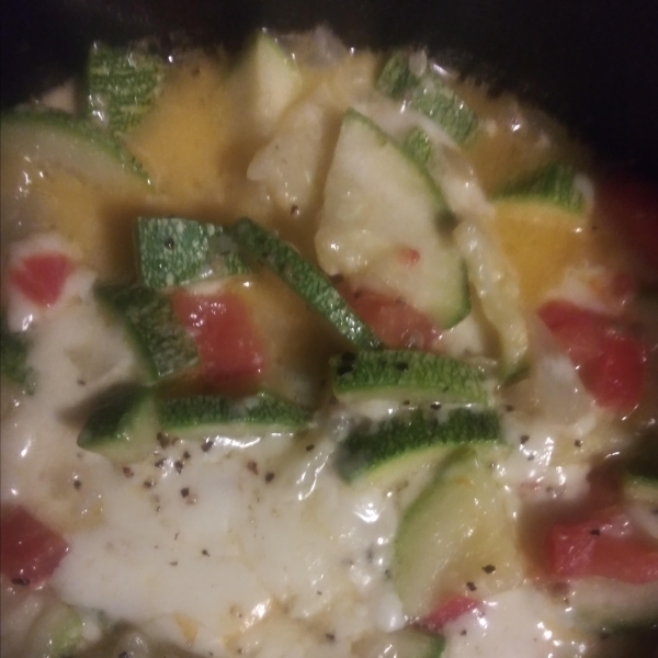 Calabacitas Con Queso - Zucchini with Cheese